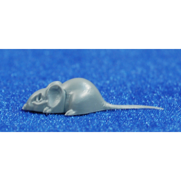 Ratón con cola 2,8 cm plástico