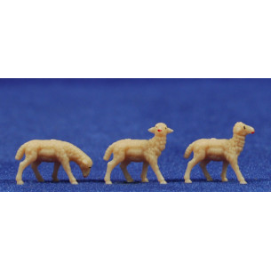 Pecora beige 3 cm plastica