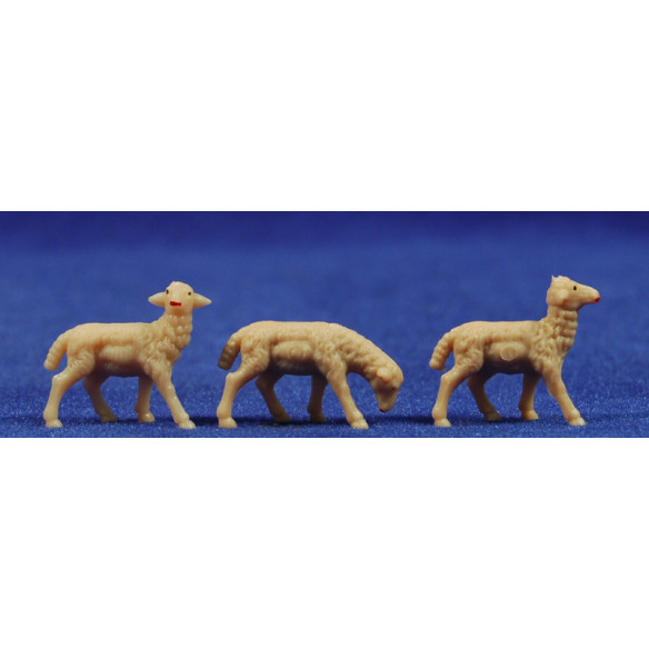 Cordero beige 5 cm plástico
