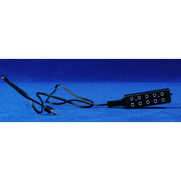 Enchufe múltiple  6 cm alargador 50 cm con interruptor plástico