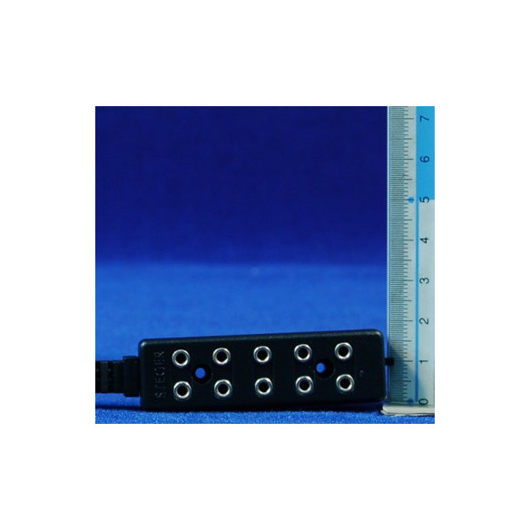 Enchufe múltiple  6 cm alargador 50 cm con interruptor plástico