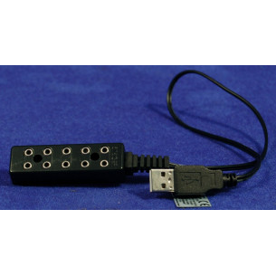 Plug multiple USB 6 cm plastic