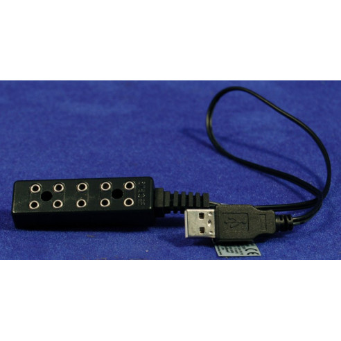Spina multiple USB 6 cm plastica