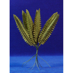 12 fulles palmera clar 11 cm plàstic