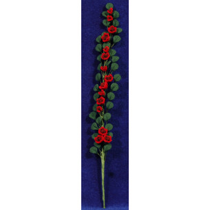 Enredadera flors vermelles 21 cm plàstic