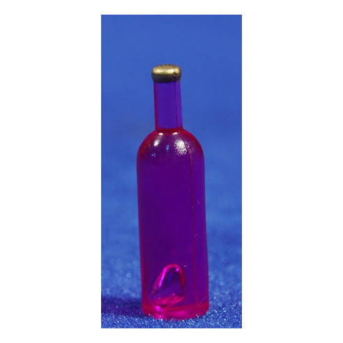 Bottle red wine 3,5 cm plastic