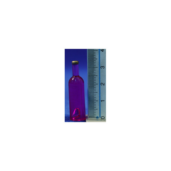 Bottle red wine 3,5 cm plastic