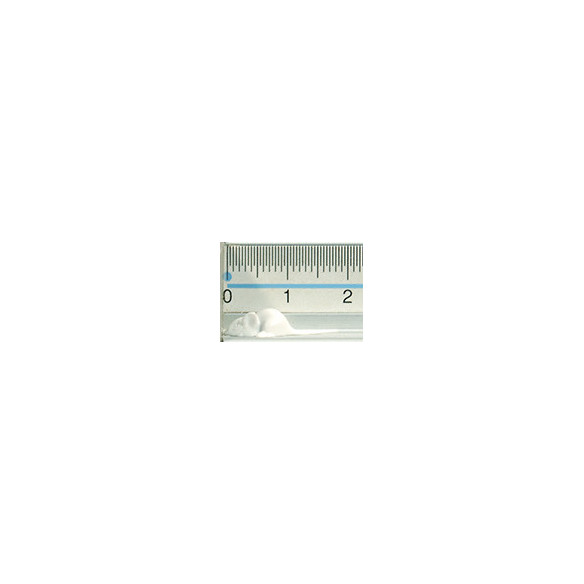 Ratón blanco con cola 1,8 cm plástico