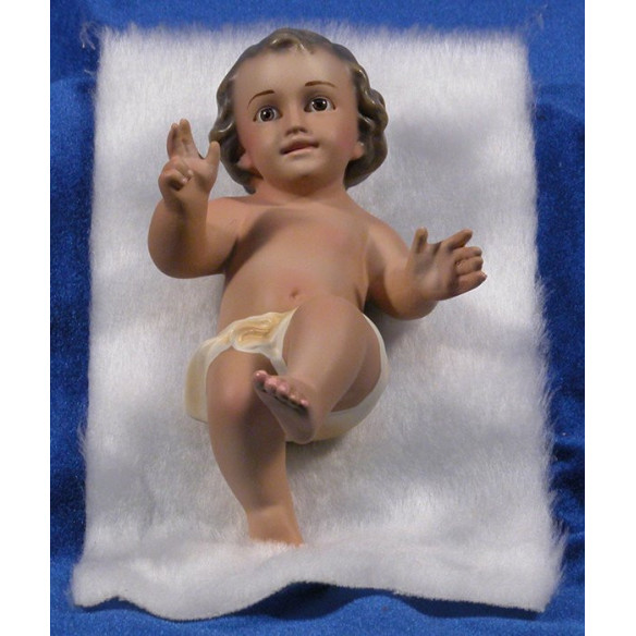 Baby Jesus with sking 15 cm chalk