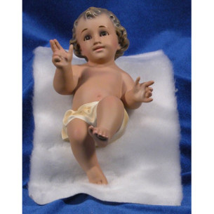 Nen Jesús amb pell 20 cm guix