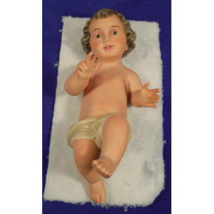 Nen Jesús amb pell 30 cm guix