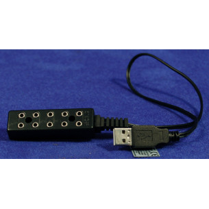 Endoll múltiple USB 6 cm plàstic
