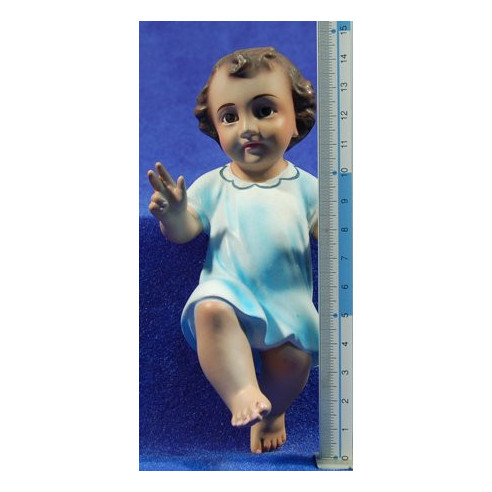 Baby Jesus (blue) with sking 15 cm chalk