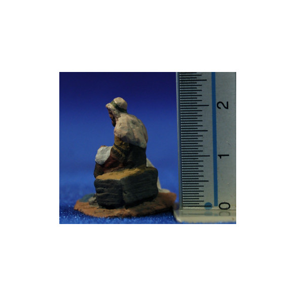 Natività 1 pezzo senza animali 3 cm pasta ceramica Hermanos Cerrada