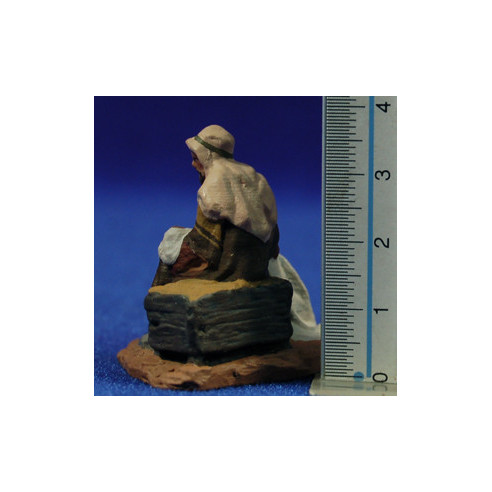 Natività 1 pezzo senza animali 5 cm pasta ceramica Hermanos Cerrada