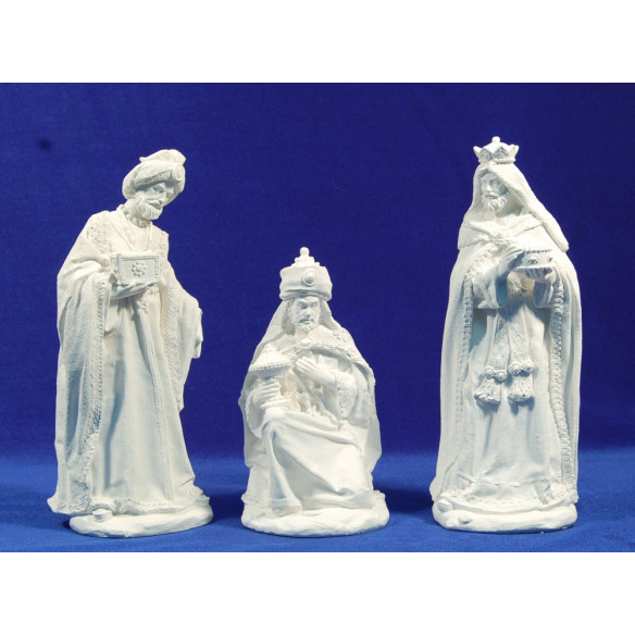 Re magi non dipinto 24 cm marmolina