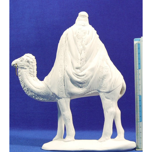 Non painted kings on camel 16 cm chalk