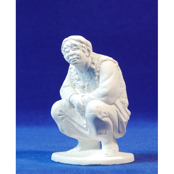 Pastore caganer non dipinto 20 cm gesso