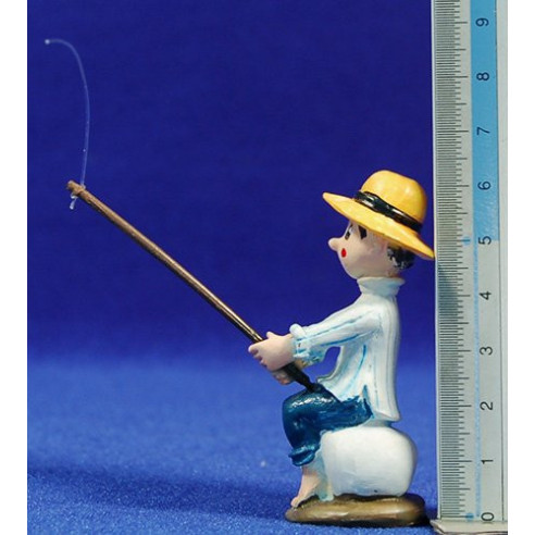 Fisherman and cleaning woman 8 resin Pilarín
