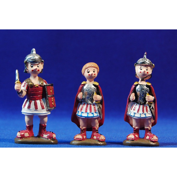 Soldados romanos 8 cm resina Pilarín