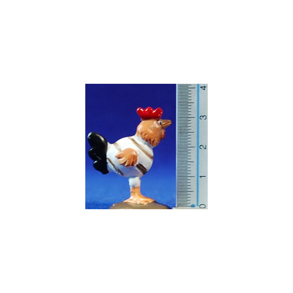 Gallo 8 cm resina Pilarín