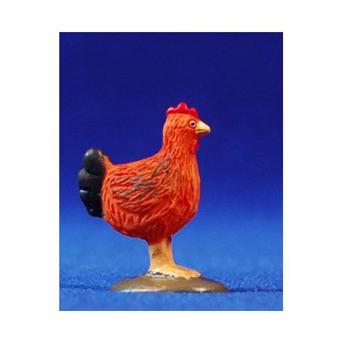 Gallina 8 cm resina Pilarín