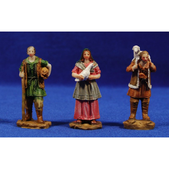 Grup 3 pastors xai, oca, cami 6,5 cm resina