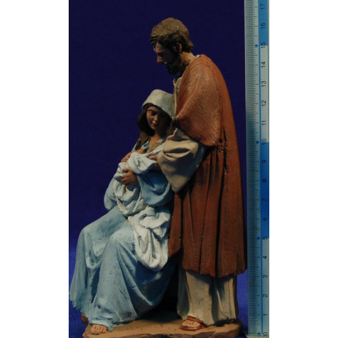 Natività in piedi senza animali 16 cm pasta ceramica Hermanos Cerrada