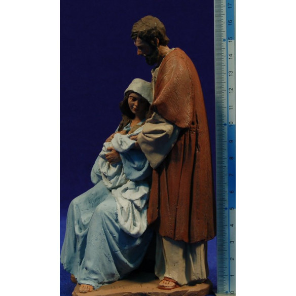 Natività in piedi senza animali 16 cm pasta ceramica Hermanos Cerrada