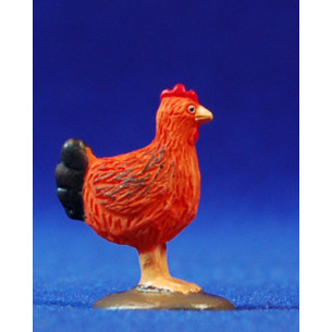 Gallina 8 cm resina Pilarín