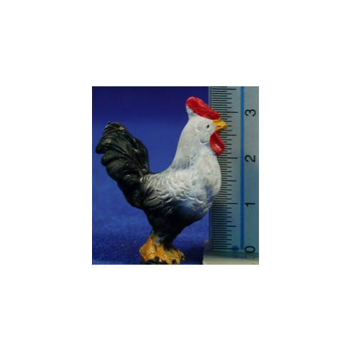 Rooster and chicken 10 cm resina Belenes Puig