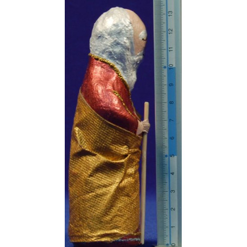 Natività buè e asino 13 cm cartapesta