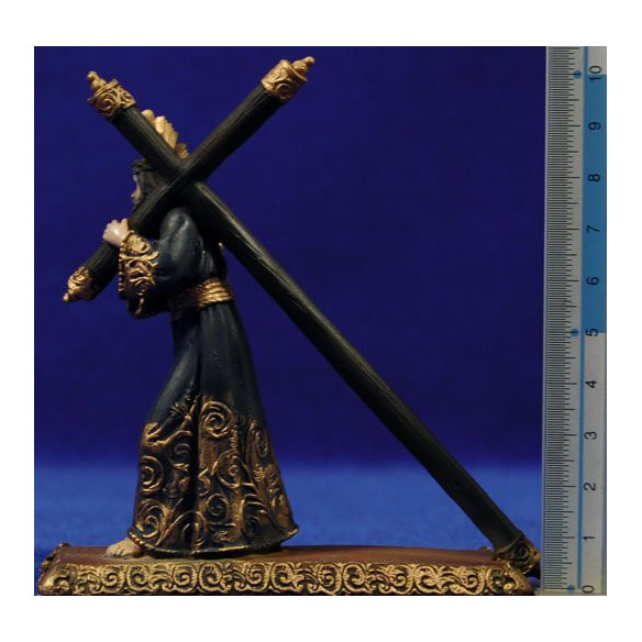 Jesús amb la creu Natzaré Jesús del Gran Poder 8 cm resina