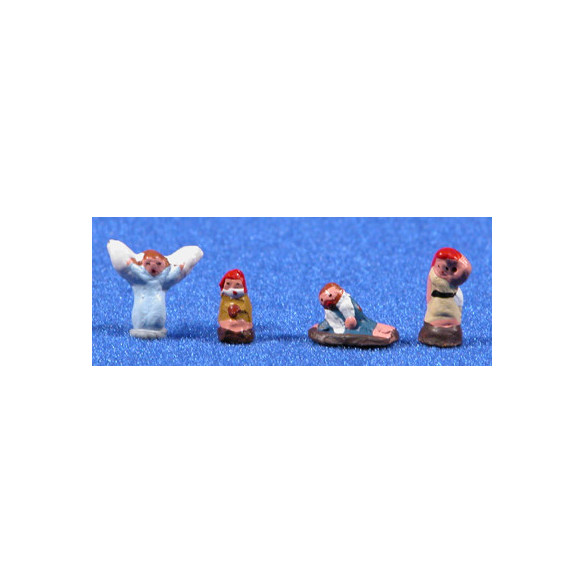 Anunciata 1 cm barro pintado Aurora