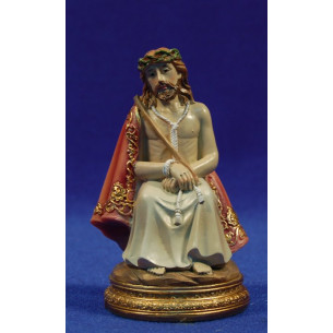 Ecce uomo seduto 11 cm  resina