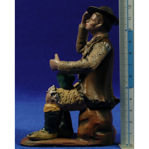 Annunciazione 16 cm terracotta dipinte Figuralia