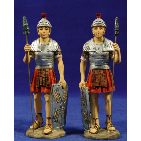 Couple roman soldiers 15 cm resin