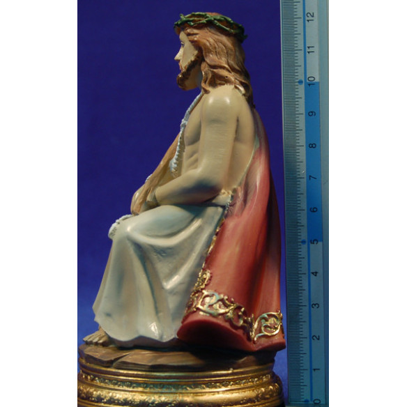 Ecce uomo sentado 15 cm resina