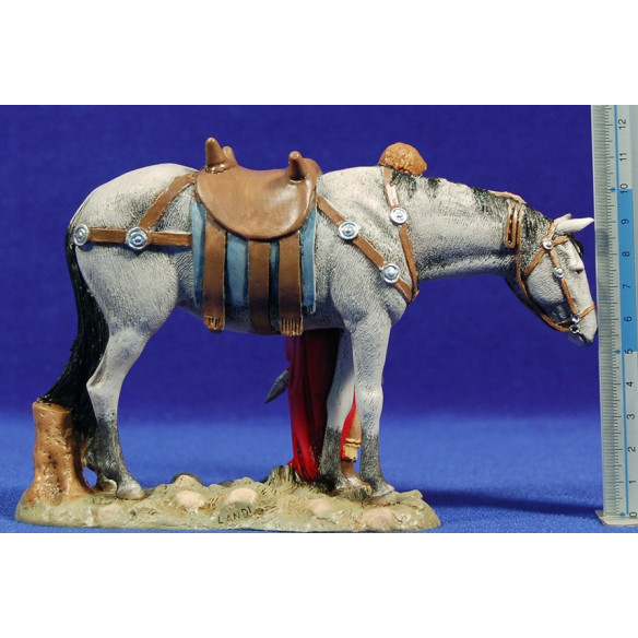 Roman soldier with horse 12-13  cm resin Moranduzzo - Landi