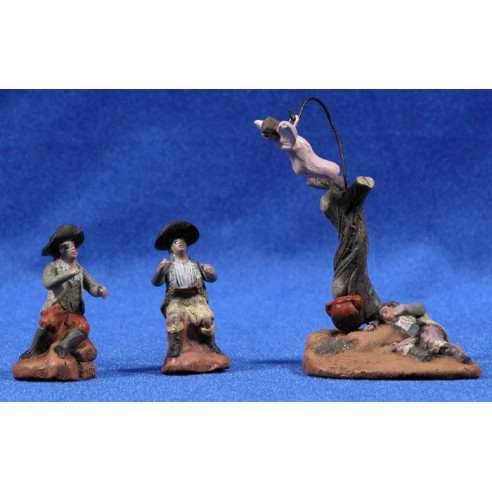 Anunciata 5 cm barro pintado Figuralia
