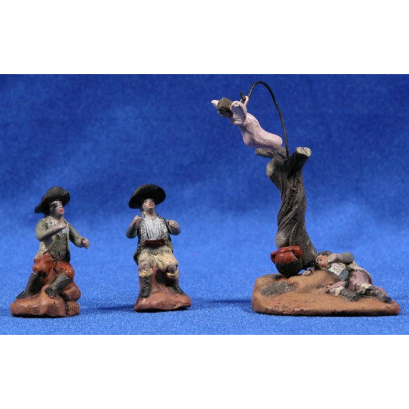 Anunciata 5 cm barro pintado Figuralia