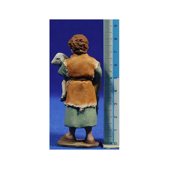 Children with lamb 12 cm resin Montserrat Ribes