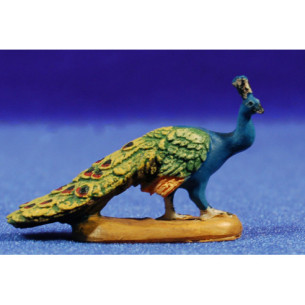 Pavo real 8 cm resina Belenes Puig