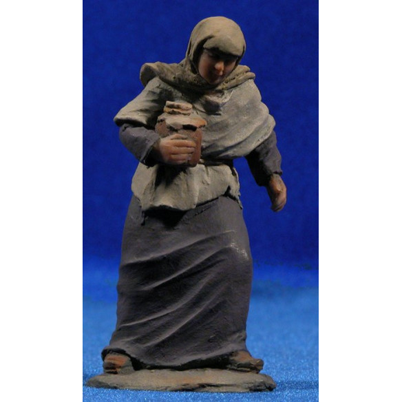 Pastora con brocca 9 cm resina Montserrat Ribes