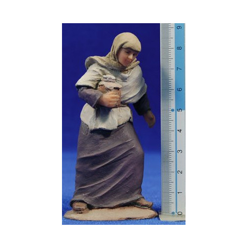 Pastora con brocca 9 cm resina Montserrat Ribes
