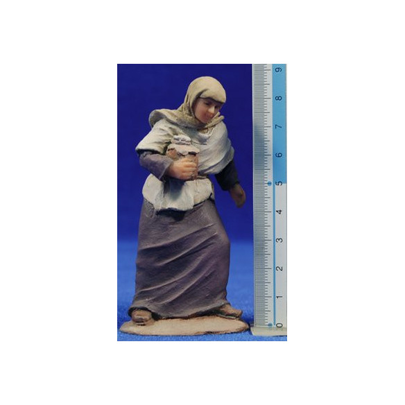 Pastora con brocca 9 cm resina Montserrat Ribes