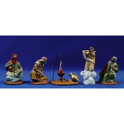 Annunciazione 7 cm terracotta dipinte Figuralia