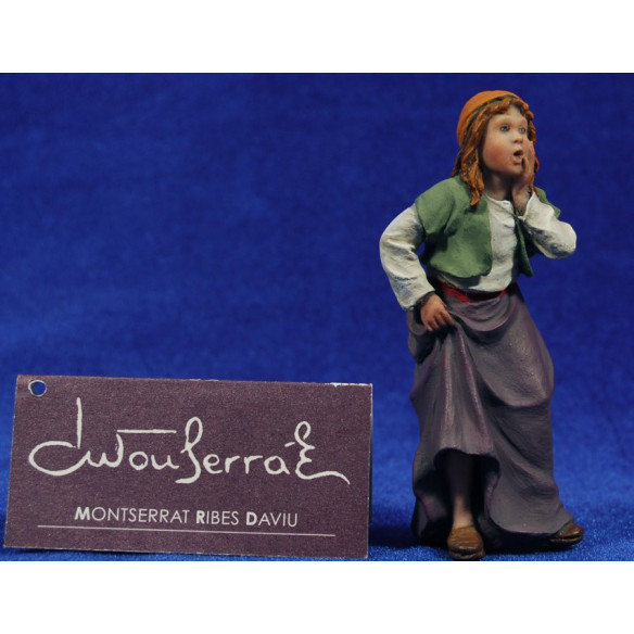 Bambina sorpresa 12 cm resina Montserrat Ribes