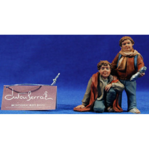 Bambini adorazione 16 cm resina Montserrat Ribes