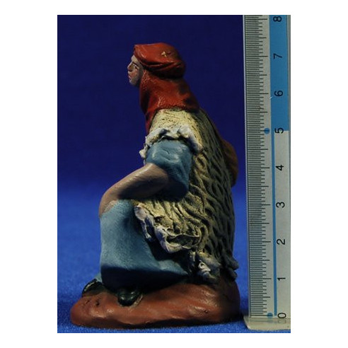 Annunciation 7 cm clay painted Figuralia